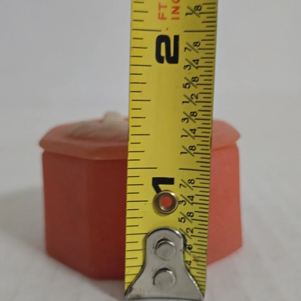 Vintage Raised Lighthouse Octagonal Trinket Box